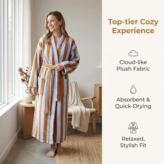 HearthStone™ Cozy Thick Loungewear, Fuzzy Robe 3