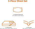 HearthStone™ Lightweight Super Soft Easy Care Wrinkle Free Microfiber 3 Piece Bed Sheet 2