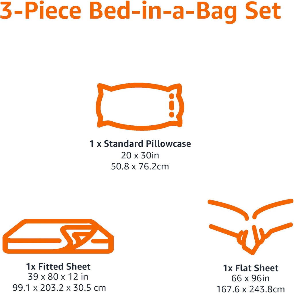 HearthStone™ Lightweight Super Soft Easy Care Wrinkle Free Microfiber 3 Piece Bed Sheet 2
