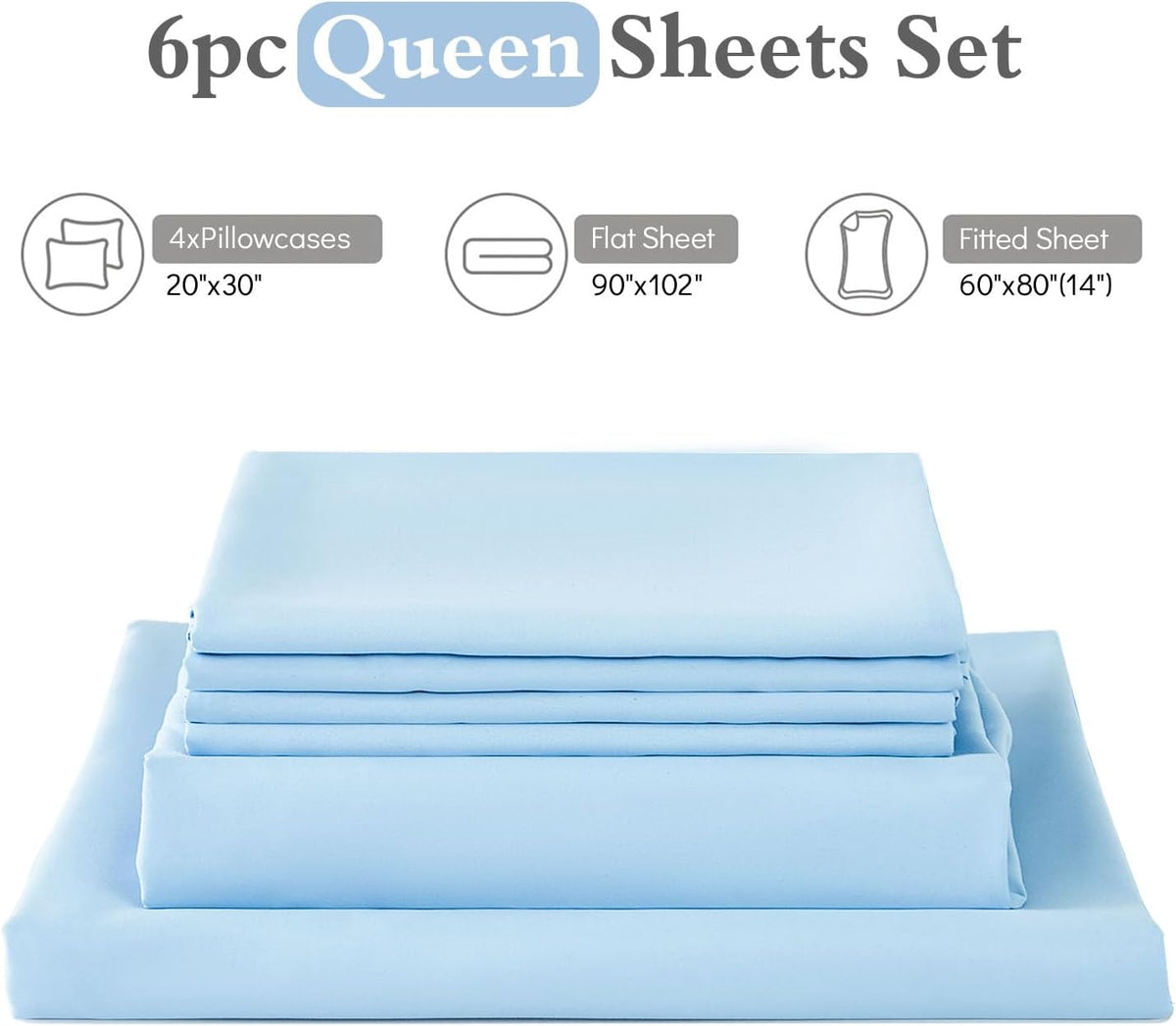 HearthStone™ Wrinkle Free & Breathable-14 Deep Pocket Sheets 1