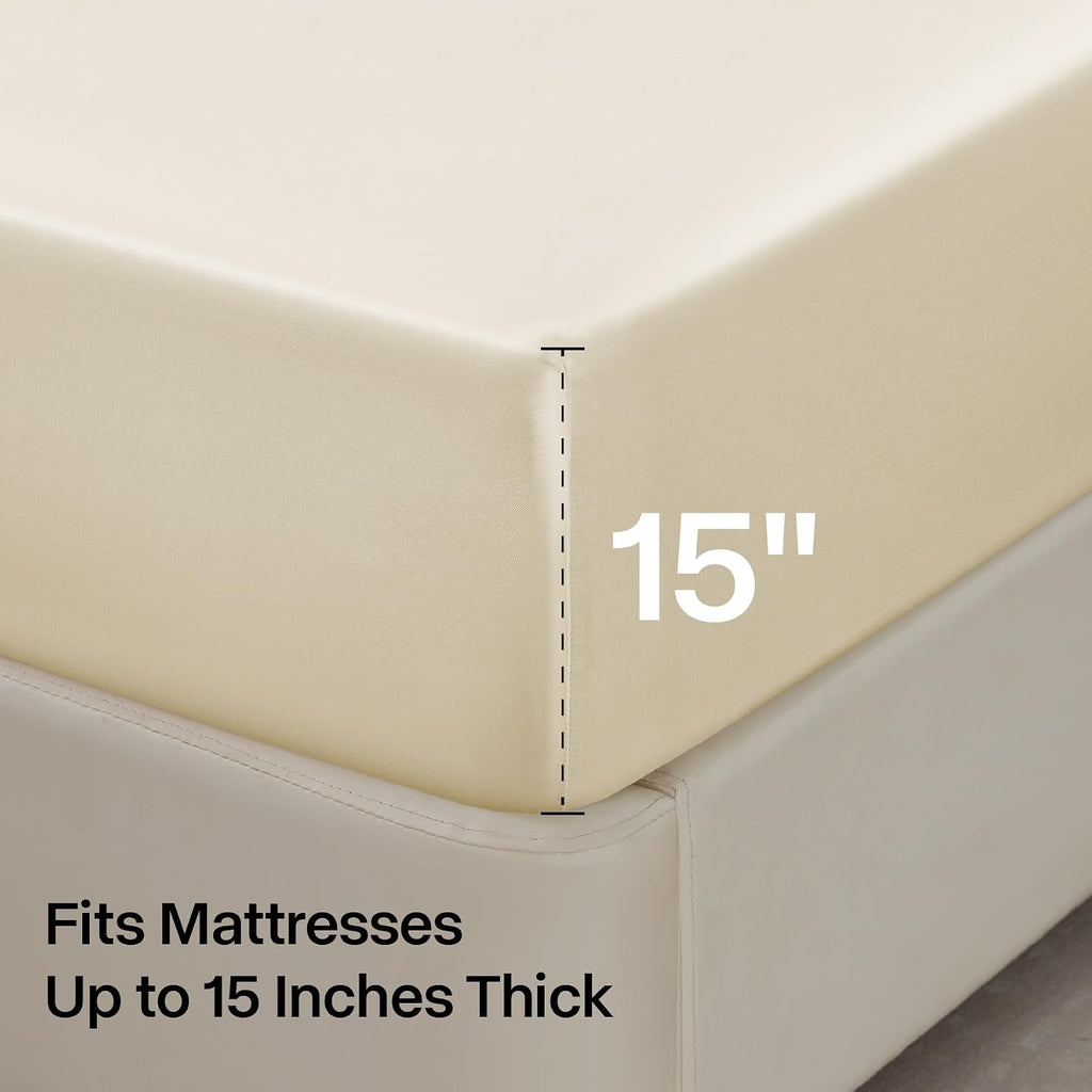 HearthStone™ Satin Sheets Queen Size Bed Set, Black, 4 Pieces 3