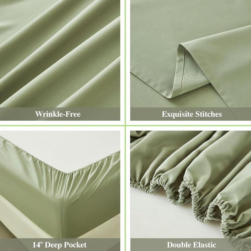 HearthStone™ Wrinkle Free & Breathable-14 Deep Pocket Sheets 1