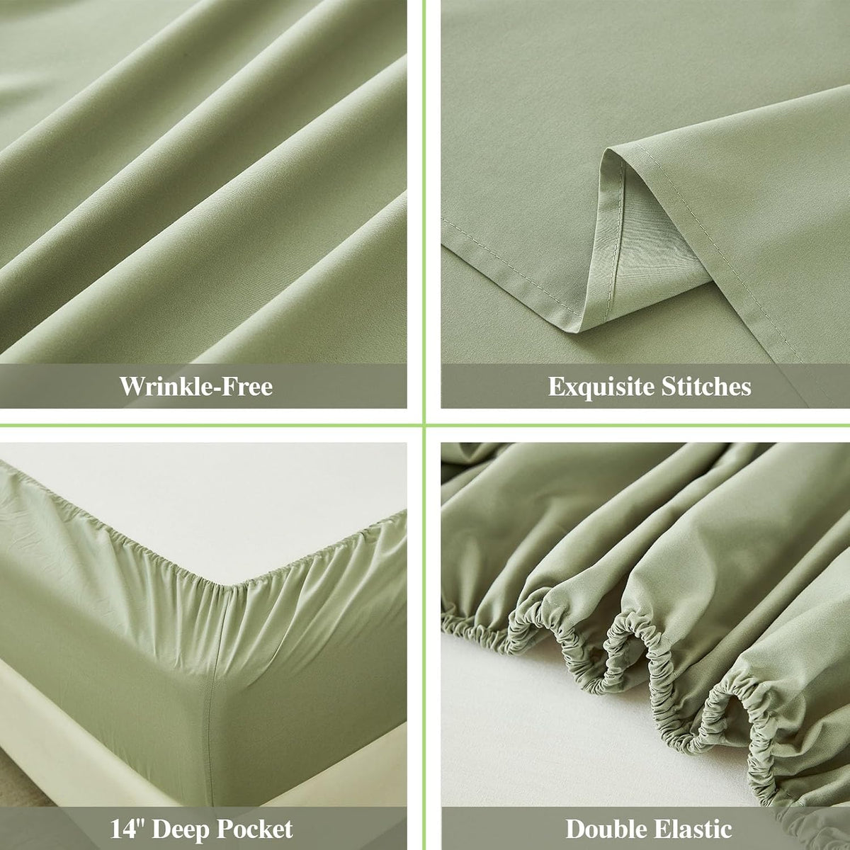 HearthStone™ Wrinkle Free & Breathable-14 Deep Pocket Sheets 1