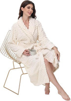 HearthStone™ Super Soft Cozy Fleece Womens Robe Plush Long Bathrobe 1