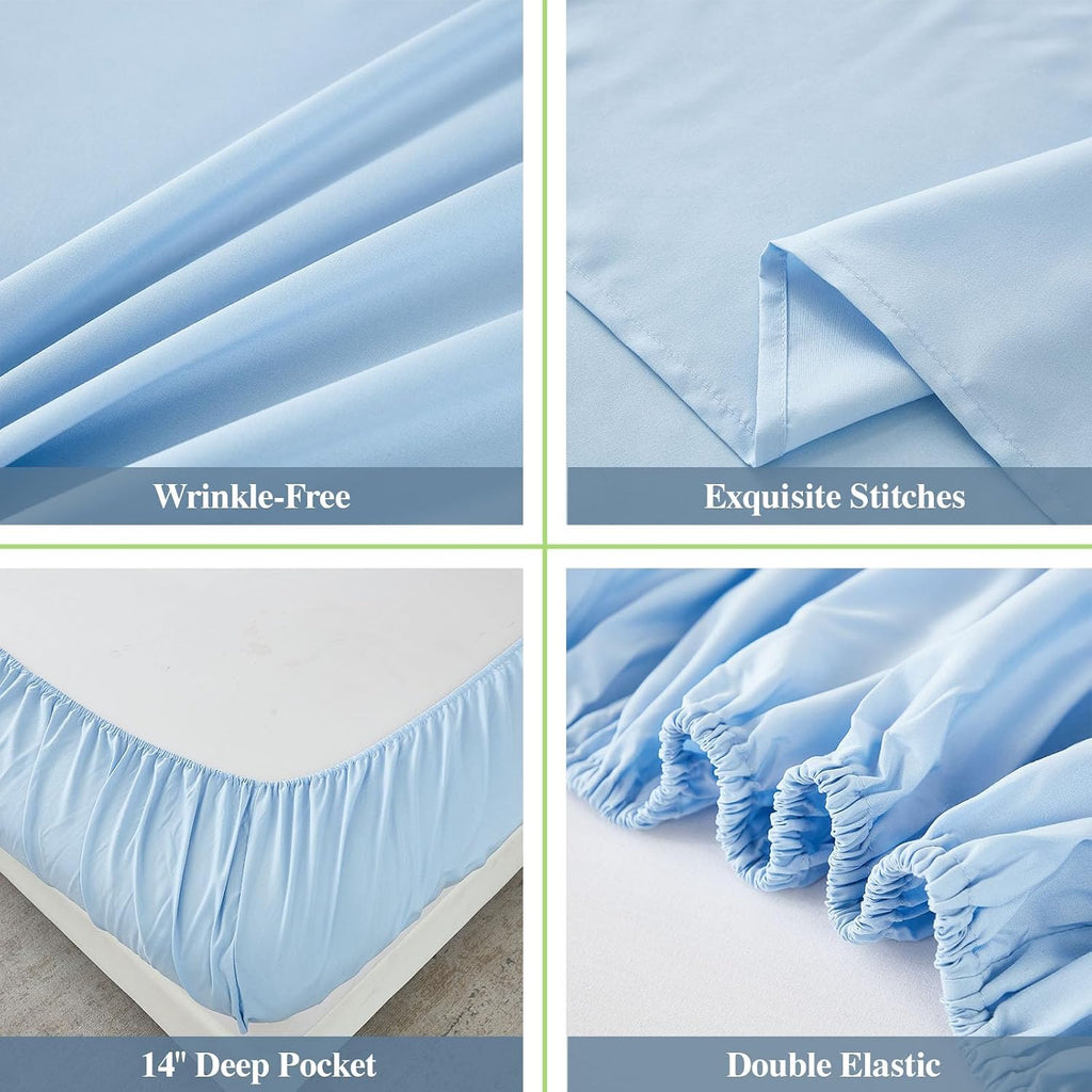HearthStone™ Wrinkle Free & Breathable-14 Deep Pocket Sheets 1