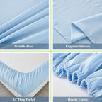 HearthStone™ Wrinkle Free & Breathable-14 Deep Pocket Sheets 1