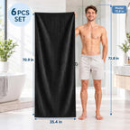HearthStone™ Light Weight, High Absorbent, Quick Dry, Oversized Bath Shower Sheet 3