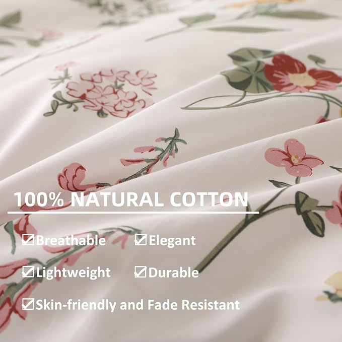 HearthStone™ OAITE Duvet Cover Set 3pcs 100% Cotton 4