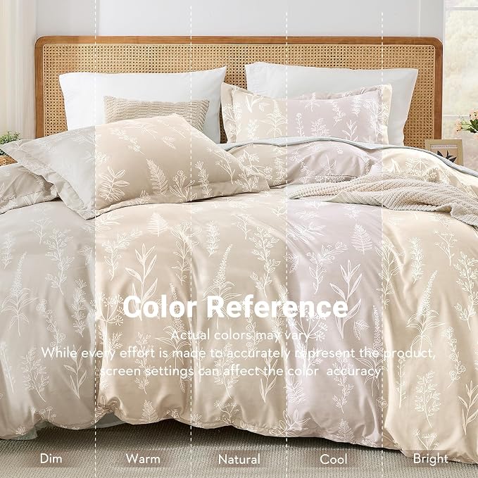 HearthStone™ MUXHOMO Duvet Cover, 3-Piece Floral Bedding Set 5