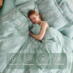HearthStone™ MUXHOMO Duvet Cover, 3-Piece Floral Bedding Set 5