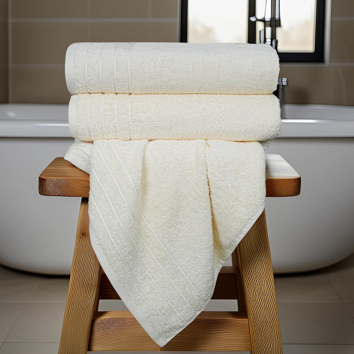 HearthStone™ Tens Towels 4 Piece Extra Large Bath Towels 30 x 60 Inches 5