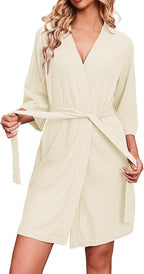 HearthStone™ Soft Waffle Fabric, Knee-Length and 34 Sleeve 4