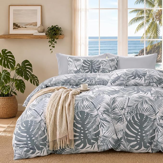 HearthStone™ MUXHOMO Duvet Cover, 3-Piece Floral Bedding Set 5