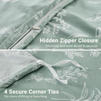 HearthStone™ MUXHOMO Duvet Cover, 3-Piece Floral Bedding Set 5