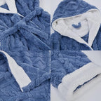 HearthStone™ Plush Fleece Hooded Robes for Women Winter Warm Housecoat 5