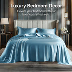 HearthStone™ Satin Sheets Queen Size Bed Set, Black, 4 Pieces 3