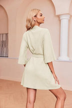 HearthStone™ Soft Waffle Fabric, Knee-Length and 34 Sleeve 4