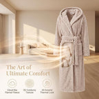 HearthStone™ Plush Fleece Hooded Robes for Women Winter Warm Housecoat 5