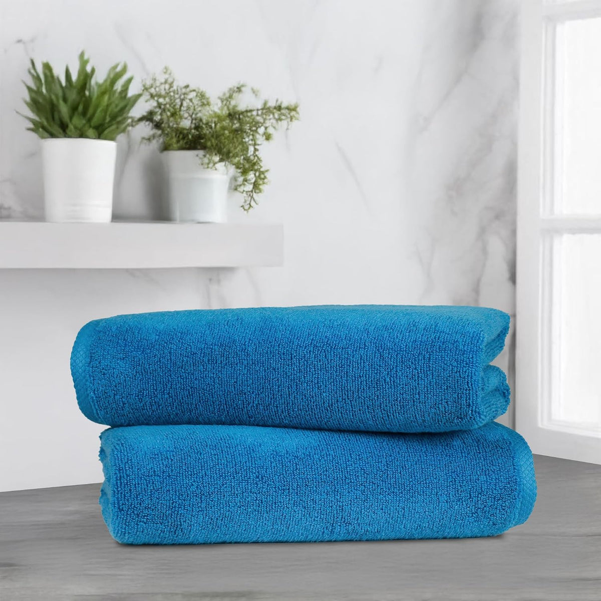 HearthStone™ Basics 2-Piece Quick-Dry Oversize Bath Towel, 100% Cotton, 54 x 30 1