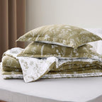 HearthStone™ Sage  Bedding Set Reversible Floral Comforter Set 3