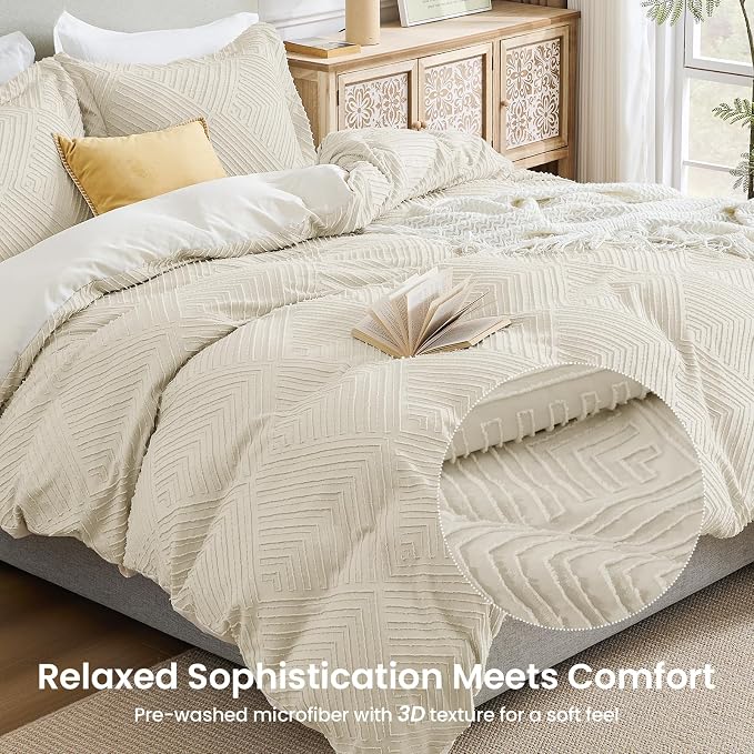HearthStone™ Duvet Cover Queen, 3-Piece, Ultra Soft Pre-Washed Microfiber 1