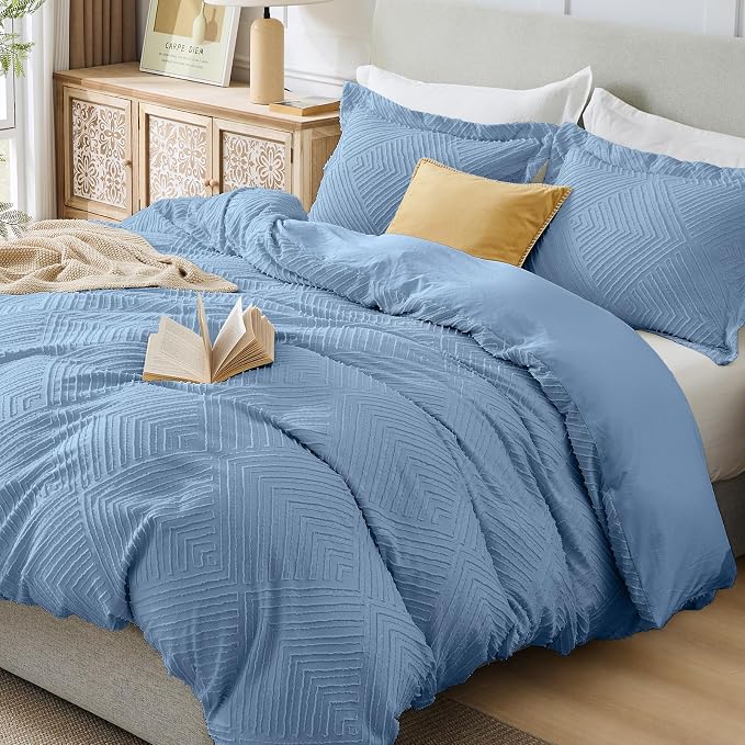HearthStone™ Duvet Cover Queen, 3-Piece, Ultra Soft Pre-Washed Microfiber 1