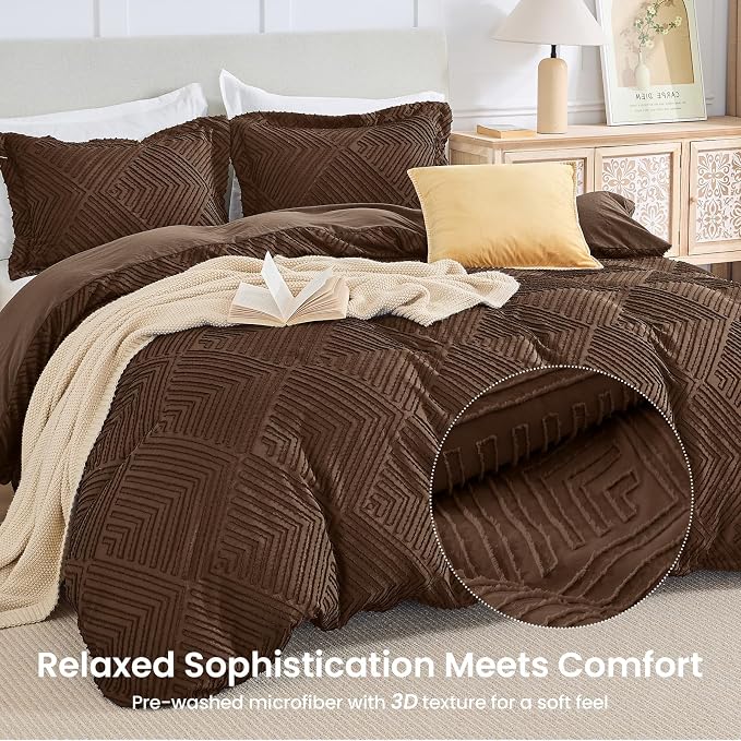 HearthStone™ Duvet Cover Queen, 3-Piece, Ultra Soft Pre-Washed Microfiber 1