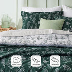 HearthStone™ Sage  Bedding Set Reversible Floral Comforter Set 3