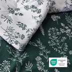 HearthStone™ Sage  Bedding Set Reversible Floral Comforter Set 3