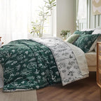 HearthStone™ Sage  Bedding Set Reversible Floral Comforter Set 3