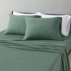 HearthStone™ Basics 4 Piece Bed Sheets Set, 100% Cotton Jersey, Includes Super Soft, Flat and Fitted Sheets 4