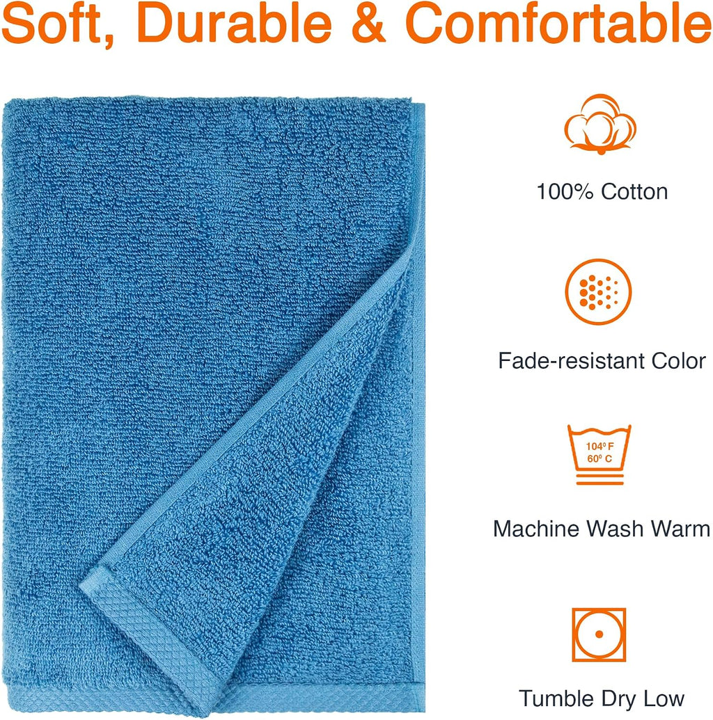 HearthStone™ Basics 2-Piece Quick-Dry Oversize Bath Towel, 100% Cotton, 54 x 30 1