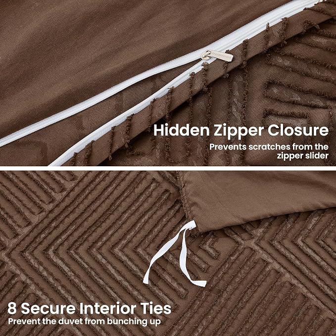 HearthStone™ Duvet Cover Queen, 3-Piece, Ultra Soft Pre-Washed Microfiber 1