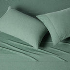 HearthStone™ Basics 4 Piece Bed Sheets Set, 100% Cotton Jersey, Includes Super Soft, Flat and Fitted Sheets 4