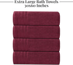 HearthStone™ Tens Towels 4 Piece Extra Large Bath Towels 30 x 60 Inches 5