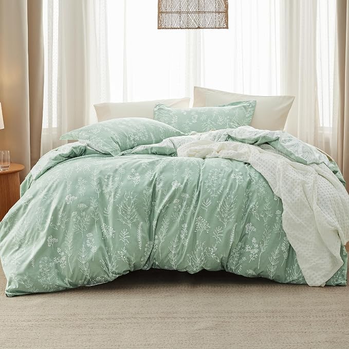 HearthStone™ Sage  Bedding Set Reversible Floral Comforter Set 3