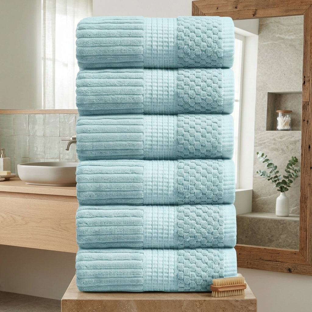 HearthStone™ Home 100% Cotton Hand Towel Set  6-Pack 4