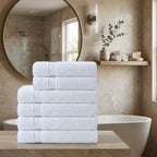 HearthStone™ Bath Towels 24x50 Inch, 6 Pack - Extra Absorbent Cotton Towel Set 2