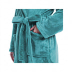 HearthStone™ Long Fuzzy Lightweight Bath Robe with Pockets for Shower 2