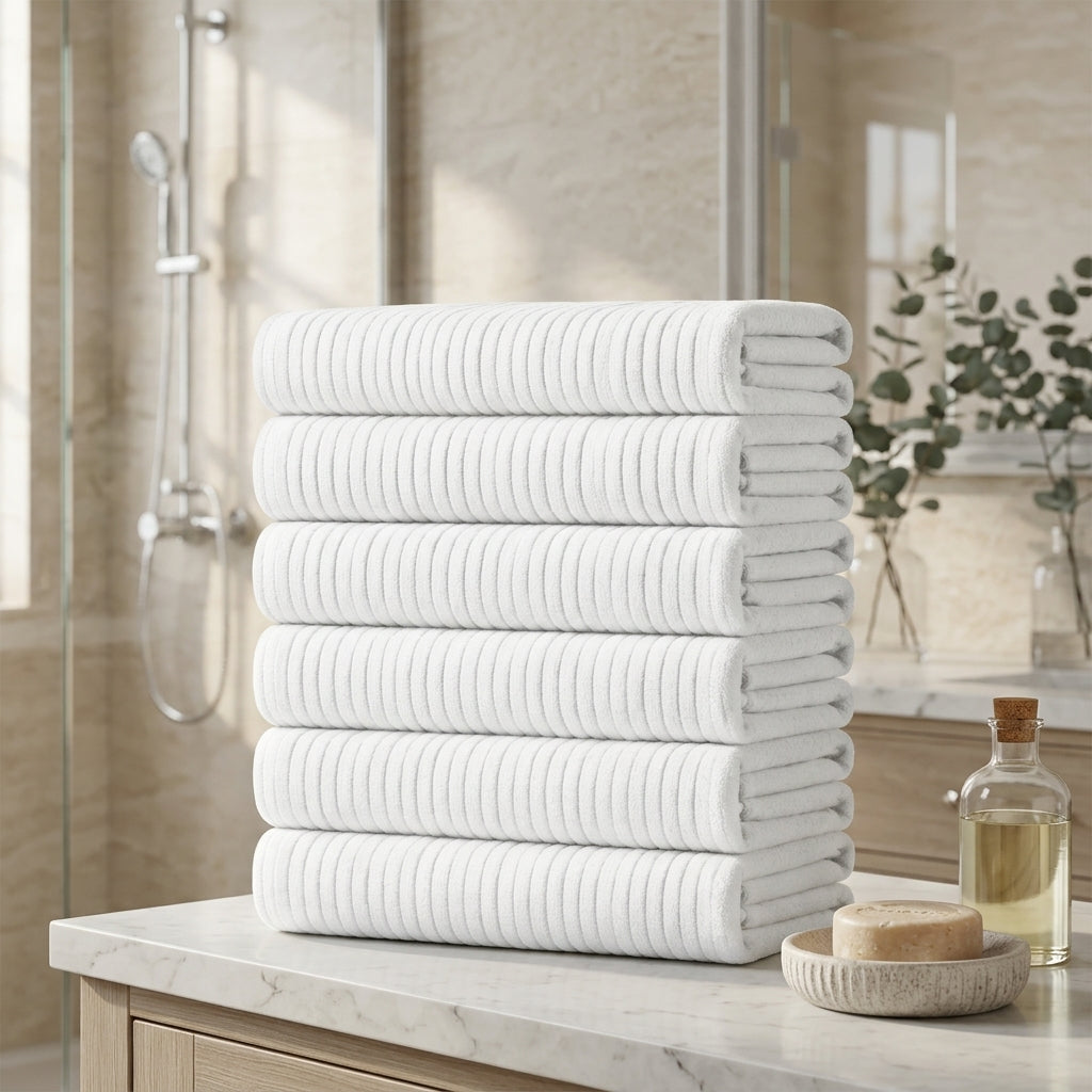 HearthStone™ Light Weight, High Absorbent, Quick Dry, Oversized Bath Shower Sheet 3
