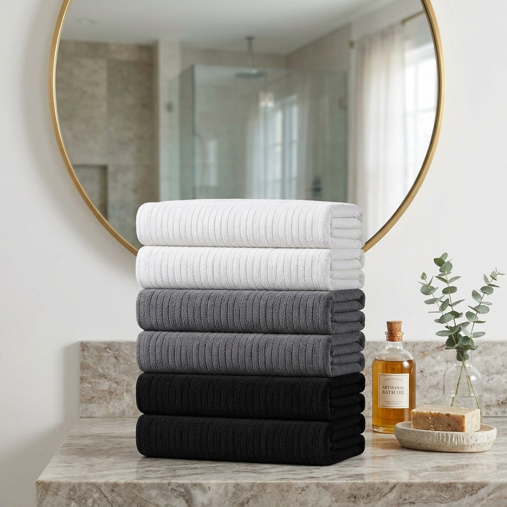 HearthStone™ Light Weight, High Absorbent, Quick Dry, Oversized Bath Shower Sheet 3