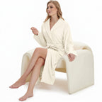 HearthStone™ Long Fuzzy Lightweight Bath Robe with Pockets for Shower 2
