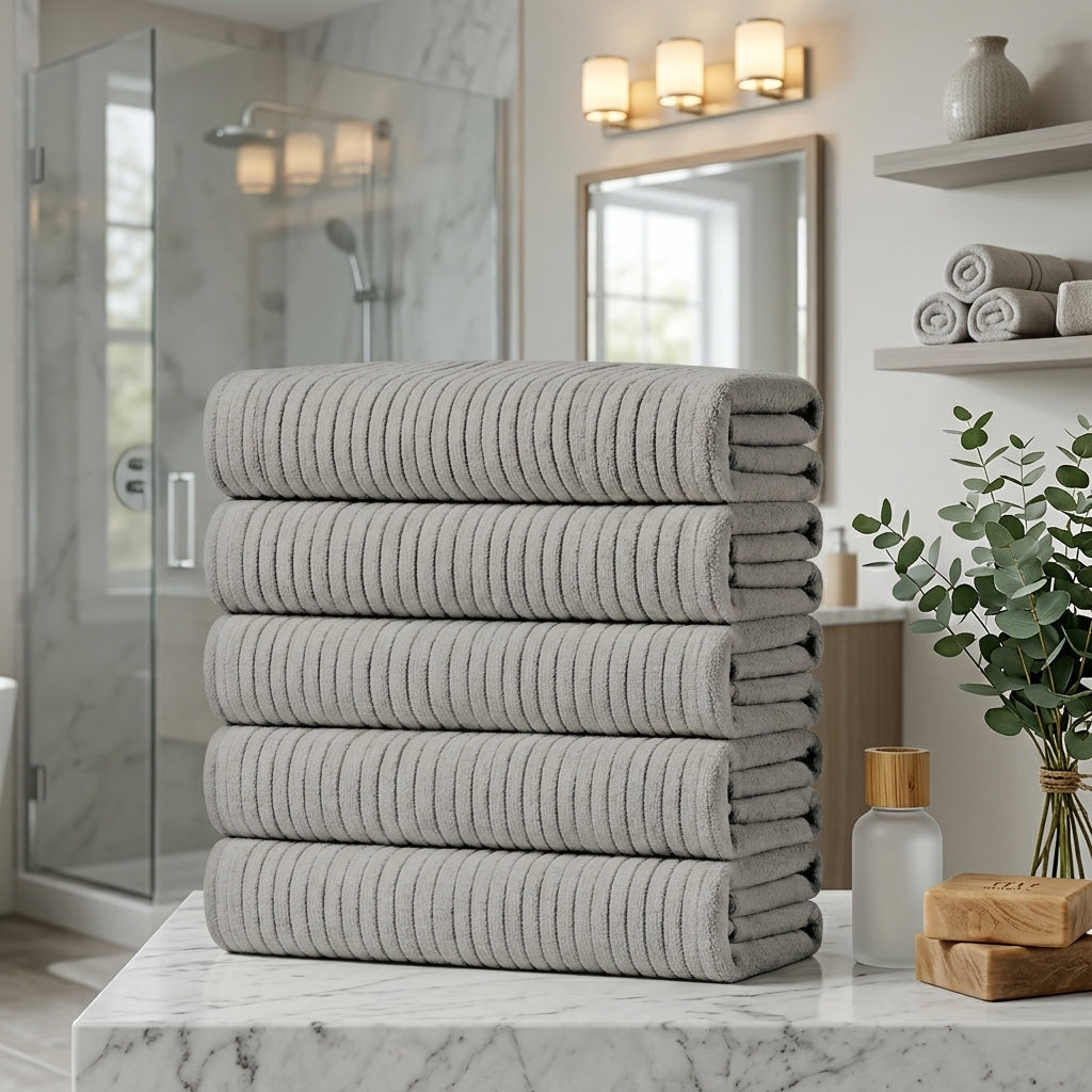 HearthStone™ Light Weight, High Absorbent, Quick Dry, Oversized Bath Shower Sheet 3
